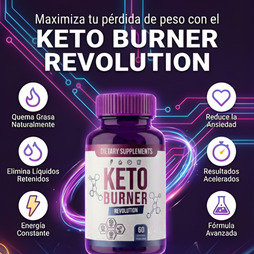 KETO BURNER – Cápsulas para Acelerar el Metabolismo y Quema Grasa (60 Cápsulas) ™
