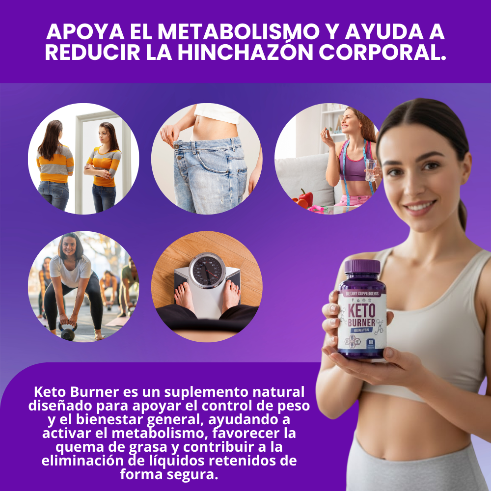 KETO BURNER – Cápsulas para Acelerar el Metabolismo y Quema Grasa (60 Cápsulas) ™