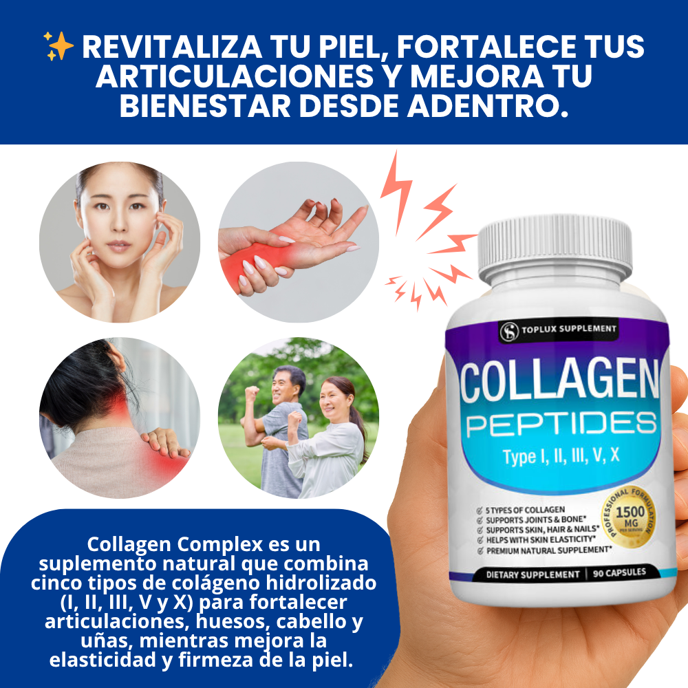 PÉPTIDOS DE COLÁGENO PREMIUM (TIPOS I, II, III, V, X)