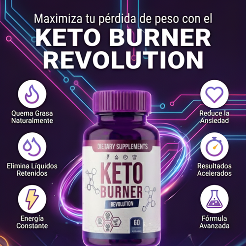 KETO BURNER – Cápsulas para Acelerar el Metabolismo y Quema Grasa (60 Cápsulas) ™