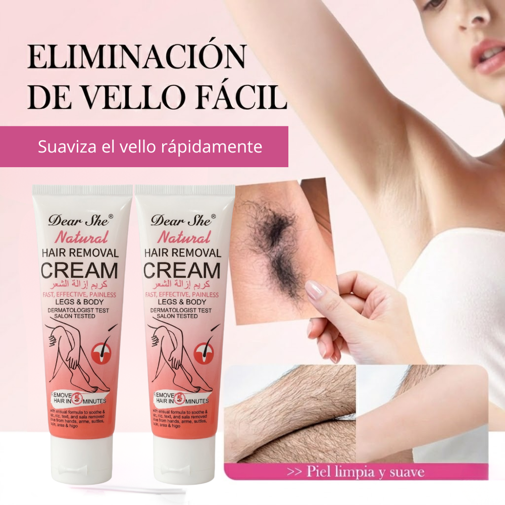 CREMA DEPILADORA - Natural Hair Removal Cream ✨