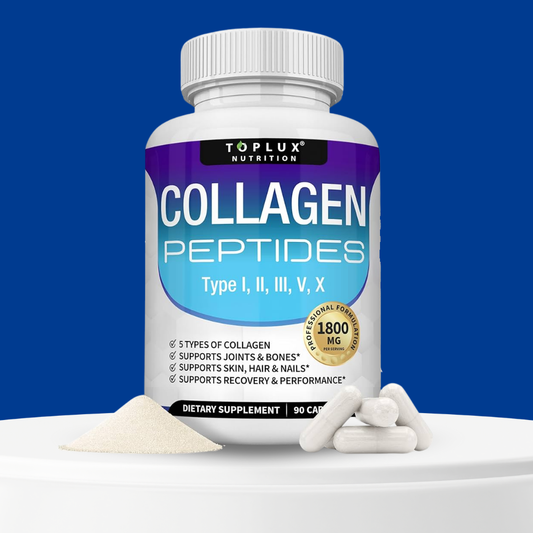 PÉPTIDOS DE COLÁGENO PREMIUM 1500 MG HIDROLIZADOS ANTI-ENVEJECIMIENTO (TIPOS I, II, III, V, X)