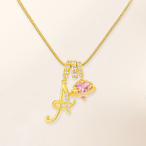 COLLAR DE CORAZON CON INICIAL