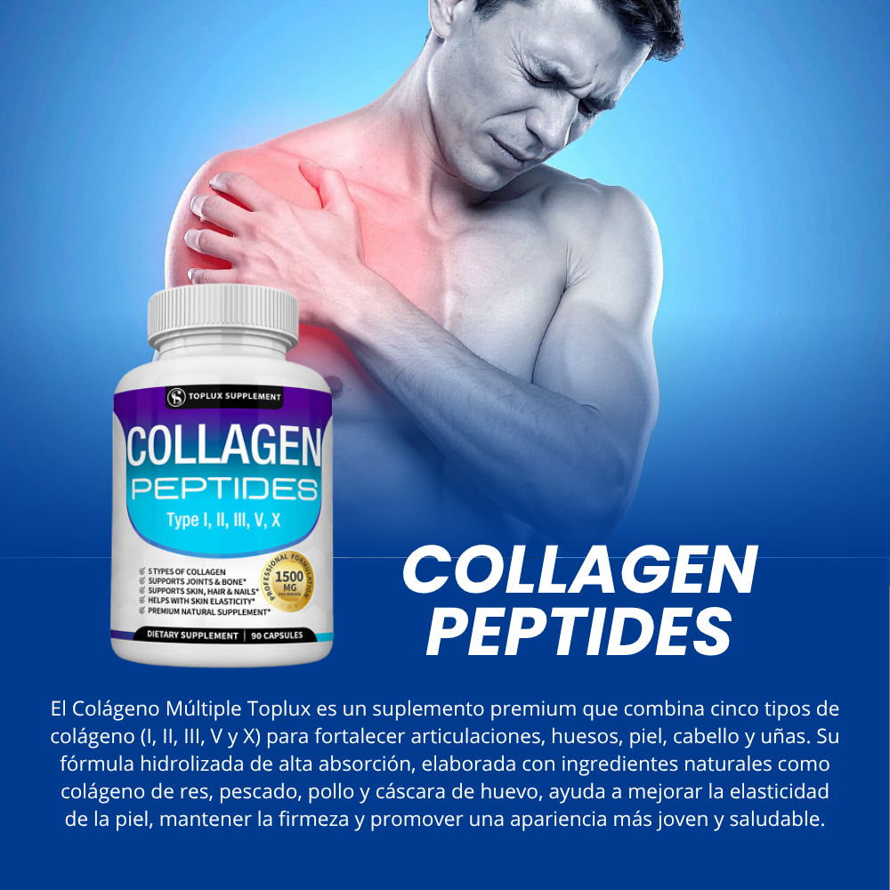 PÉPTIDOS DE COLÁGENO PREMIUM (TIPOS I, II, III, V, X)