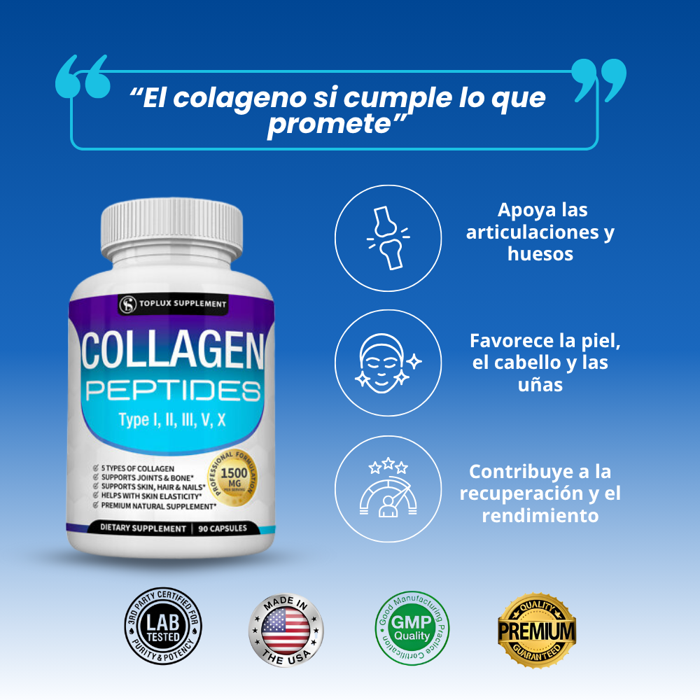 PÉPTIDOS DE COLÁGENO PREMIUM (TIPOS I, II, III, V, X)