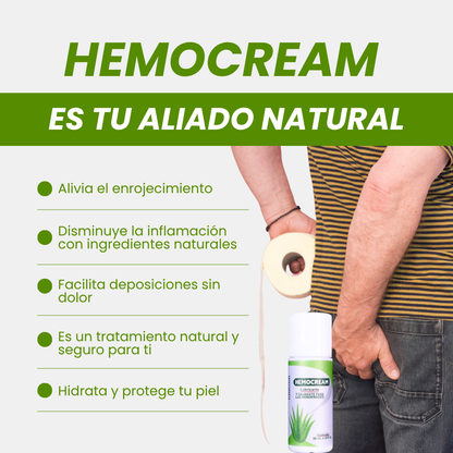 HEMOCREAM - ALIVIADOR NATURAL PARA HEMORROIDES