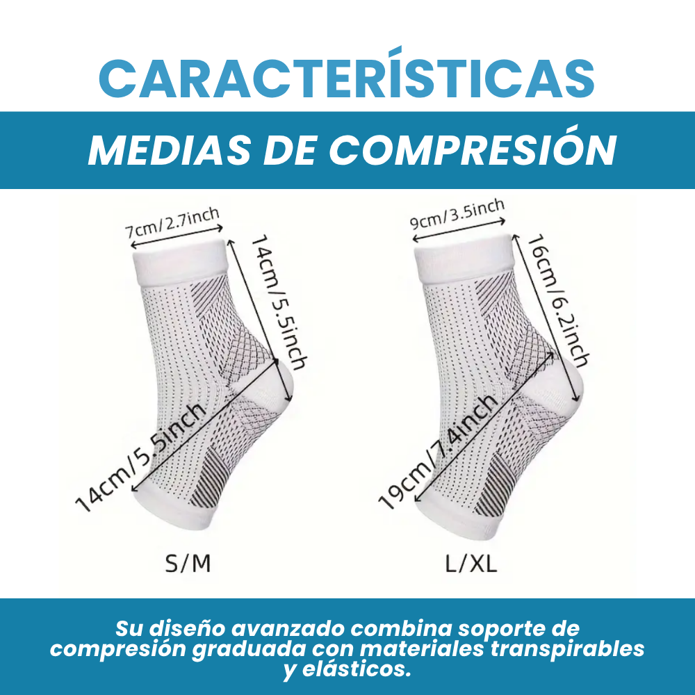 MEDIAS DE COMPRESION - ALIVIO PARA TUS PIES INFLAMADOS