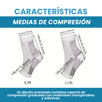 MEDIAS DE COMPRESION - ALIVIO PARA TUS PIES INFLAMADOS