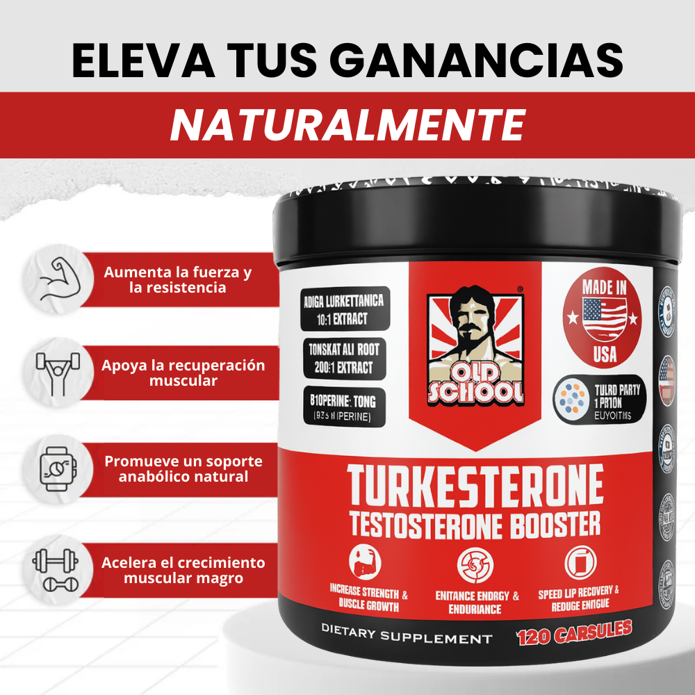 TURKESTERONE OLD SCHOOL – SUPLEMENTO DEPORTIVO NATURAL