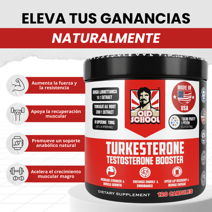 TURKESTERONE OLD SCHOOL – SUPLEMENTO DEPORTIVO NATURAL