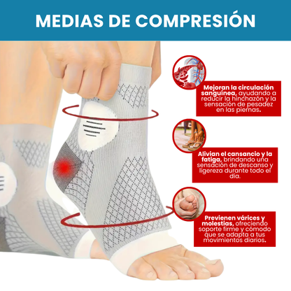 MEDIAS DE COMPRESION - ALIVIO PARA TUS PIES INFLAMADOS
