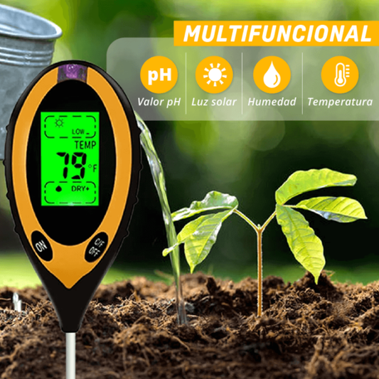 MEDIDOR DE PH Y HUMEDAD DE SUELOS 4 EN 1