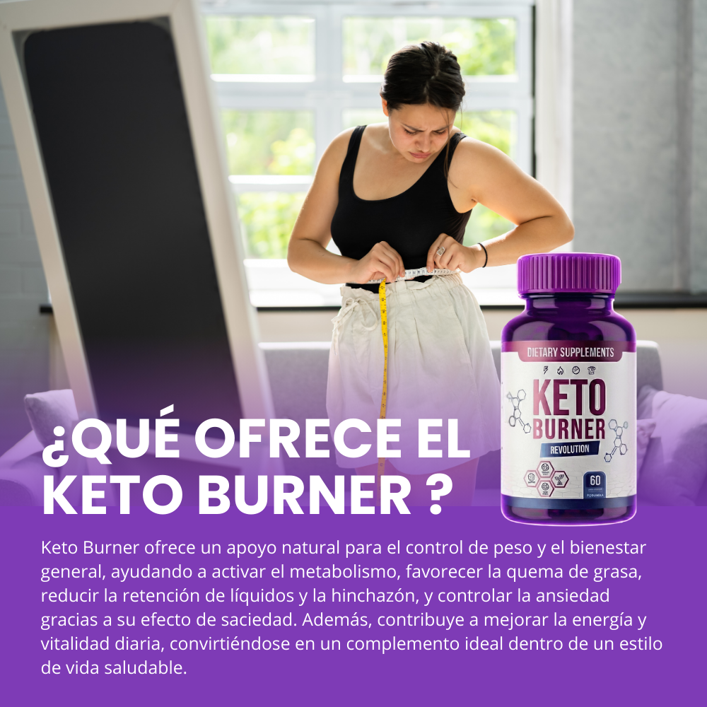 KETO BURNER – Cápsulas para Acelerar el Metabolismo y Quema Grasa (60 Cápsulas) ™