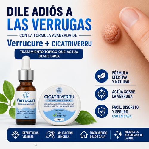 VERRUCURE + CICATRIVERRU - Tratamiento completo para verrugas✅