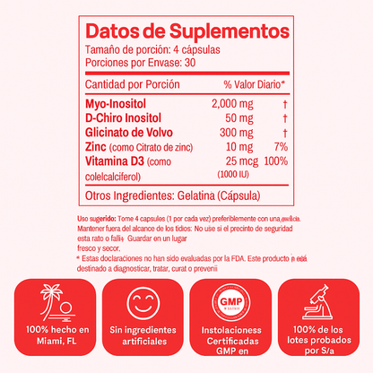 PEACH PERFECT INOSITOL MULTIVITAMIN - EQUILIBRIO HORMONAL NATURAL