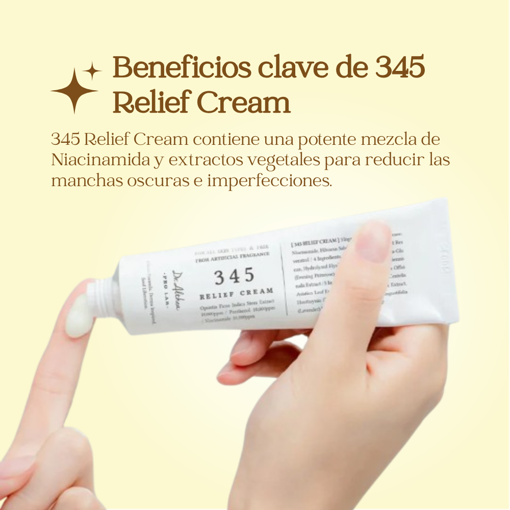 345 Relief Cream – Ligera, fresca y perfecta para tu piel