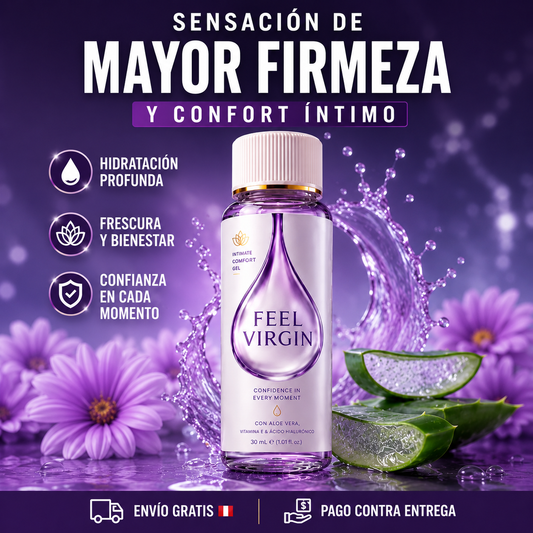 FEEL VIRGIN – Gel Íntimo Reafirmante e Hidratante (30 mL)