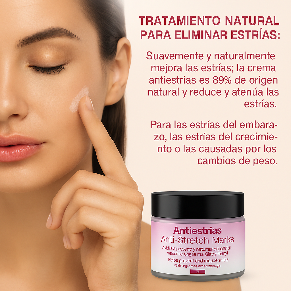 Crema Antiestrías ANTISTRETCH - ¡Resultados Visibles en 7 Días!