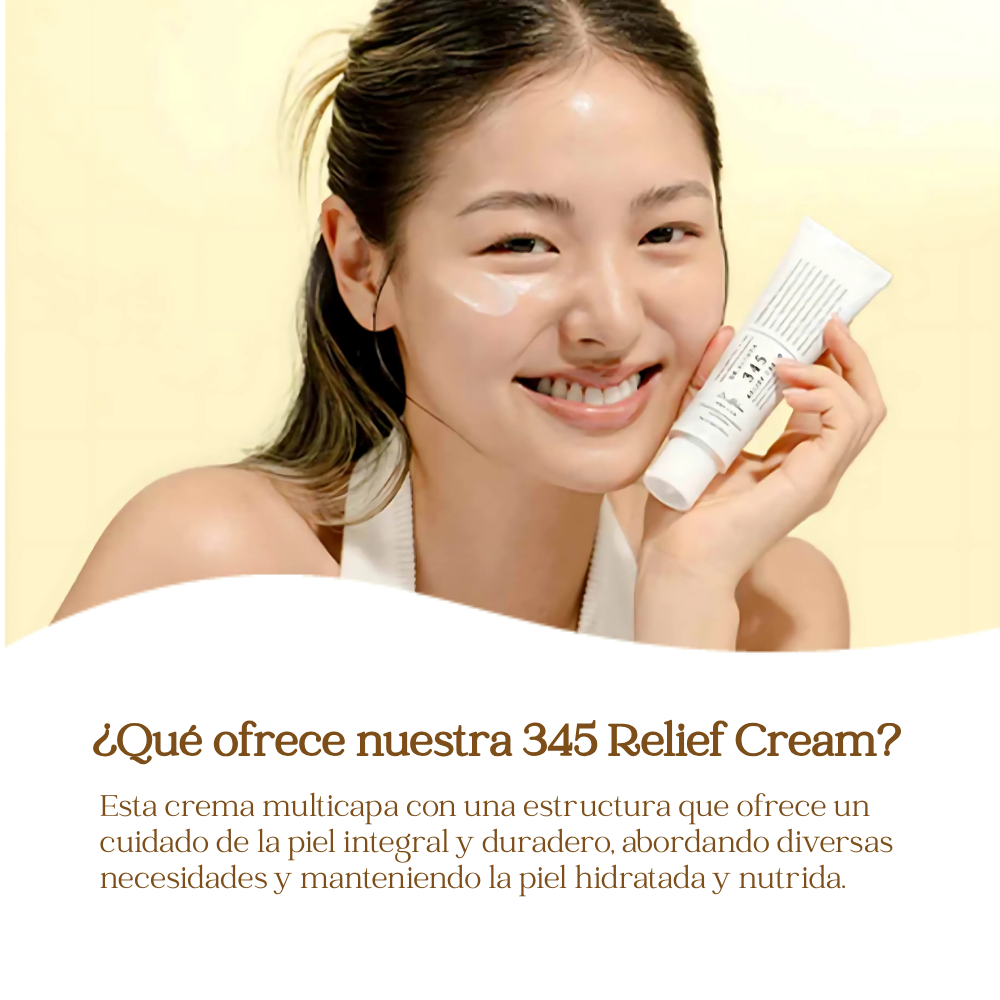 345 Relief Cream – Ligera, fresca y perfecta para tu piel