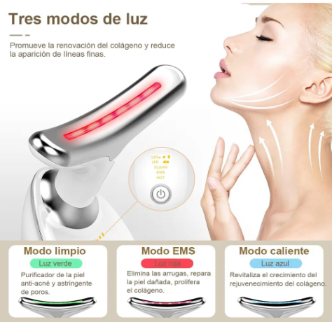 FairLight™ Masajeador Facial Rejuvenecedor com Luz LED e Vibración