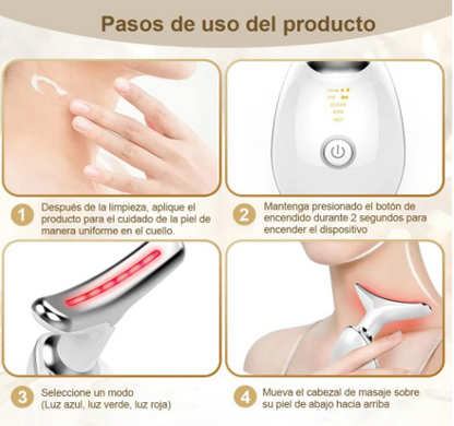 FairLight™ Masajeador Facial Rejuvenecedor com Luz LED e Vibración
