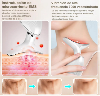 FairLight™ Masajeador Facial Rejuvenecedor com Luz LED e Vibración