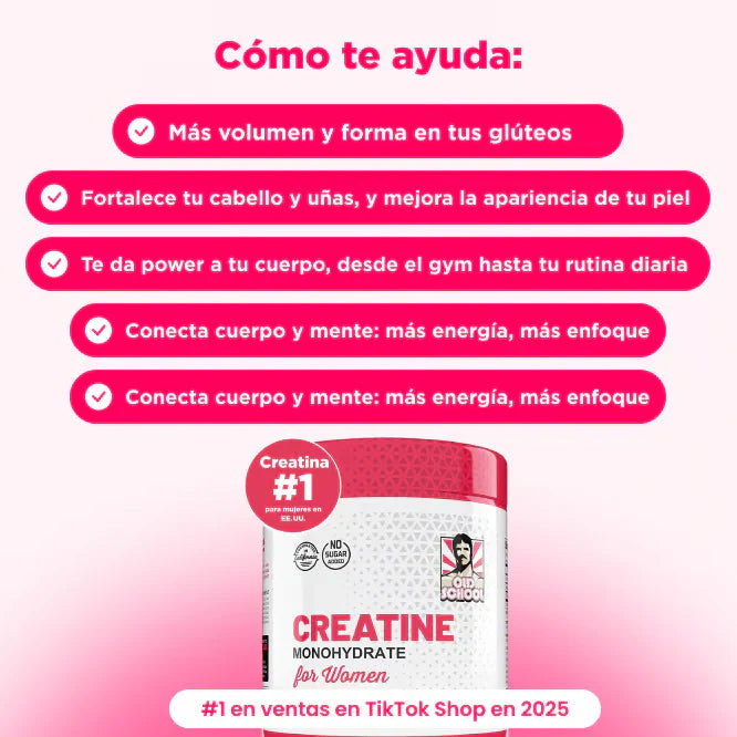 CREATINA MONOHIDRATADA PARA MUJERES