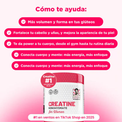 CREATINA MONOHIDRATADA PARA MUJERES