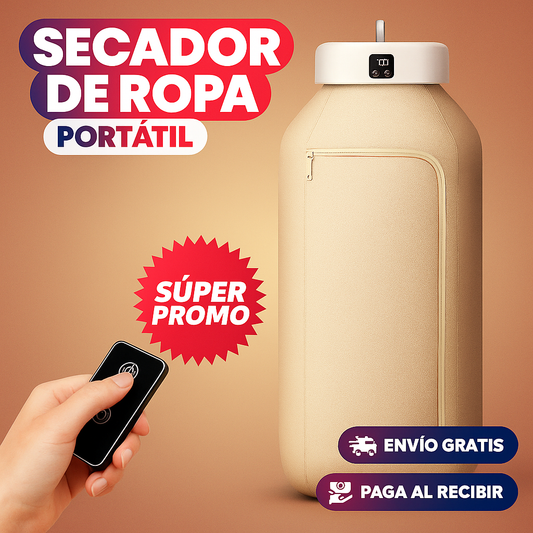 SECADORA DE ROPA PORTATIL | UV + ANTI ARRUGAS
