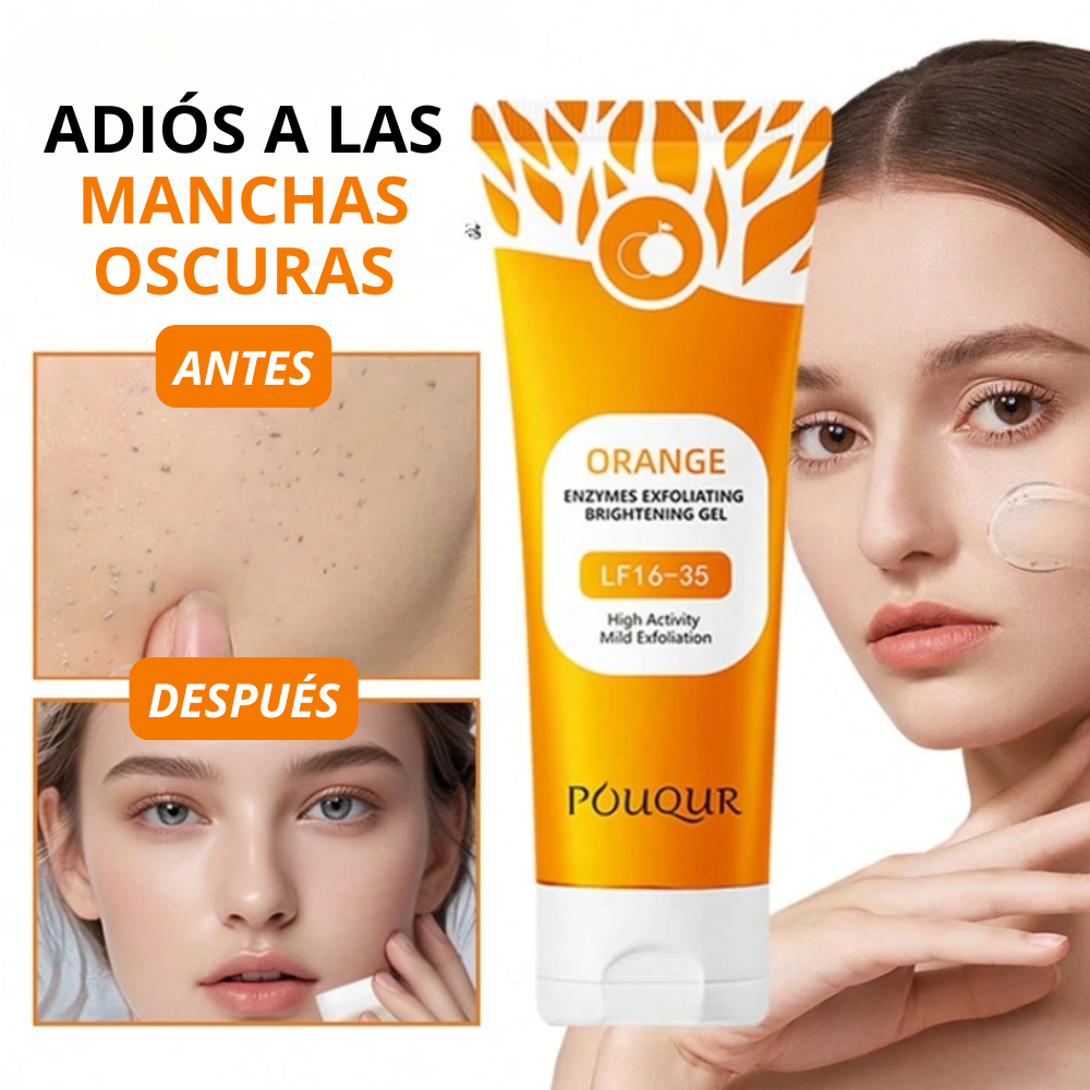 ORANGE GEL EXFOLIANTE  – limpia, exfolia y renueva la piel✨🍊